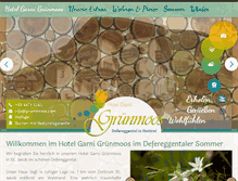 Tablet Screenshot of gruenmoos.com
